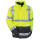 Men's Yellow Waterproof Insulated Hi-Vis Hooded Jacket